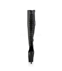 Plateau Overknee Stiefel ADORE-3019 - PU Schwarz -Shoes Verkäufe 7 heel 2 3 4 pf open toe heel thigh boot side zip 3