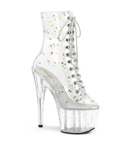 ADORE-1020C-2 Plateau Stiefel - Transparent | Pleaser