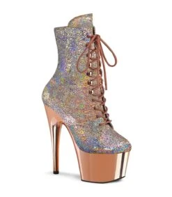 ADORE-1020HM Plateau Stiefel - Roségold | Pleaser