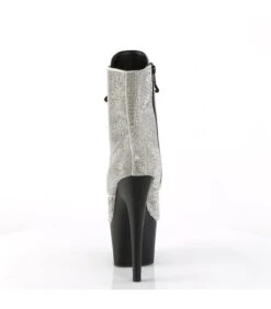 ADORE-1020RS Plateau Stiefel - Silber Glitzersteine | Pleaser -Shoes Verkäufe adore 1020rs plateau stiefel silber glitzersteine pleaser 3