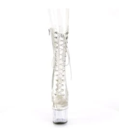 ADORE-1050C Plateau Stiefel - Transparent | Pleaser -Shoes Verkäufe adore 1050c plateau stiefel transparent pleaser 6