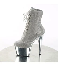 ADORE-1020CHRS Plateau Stiefel - Glitzersteine | Pleaser -Shoes Verkäufe adore1020chrs plateau stiefelglitzer steine pleaser silberfarben 3
