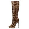 Giaro Stiefel Brandy Leopardenmuster Lack