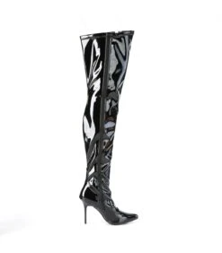 CLASSIQUE-3000 Overknee Stiefel - Lack Schwarz | Pleaser -Shoes Verkäufe classique 3000 overknee stiefel lack schwarz pleaser 4