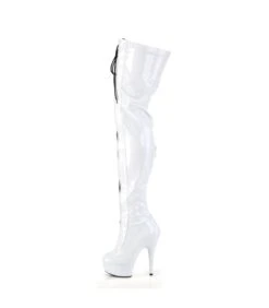 DELIGHT-3027 Plateau Overknee Stiefel - Weiß | Pleaser -Shoes Verkäufe delight 3027 plateau overknee stiefel weiss pleaser 2
