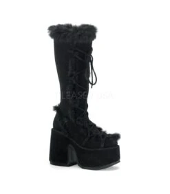 Plateau Stiefel CAMEL-311 - Schwarz | DemoniaCult