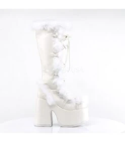 Plateau Stiefel CAMEL-311 - Weiß | DemoniaCult -Shoes Verkäufe demonia camel 311 wht 4