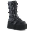 Plateau Stiefel DAMNED-225 Schwarz | DemoniaCult