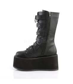 Plateau Stiefel DAMNED-225 Schwarz | DemoniaCult -Shoes Verkäufe demonia plateau stiefel damned 225 schwarz matt 2