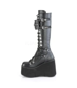 Plateau Stiefel KERA-200 - Schwarz | DemoniaCult -Shoes Verkäufe demonia plateau stiefel kera 200 schwarz 2