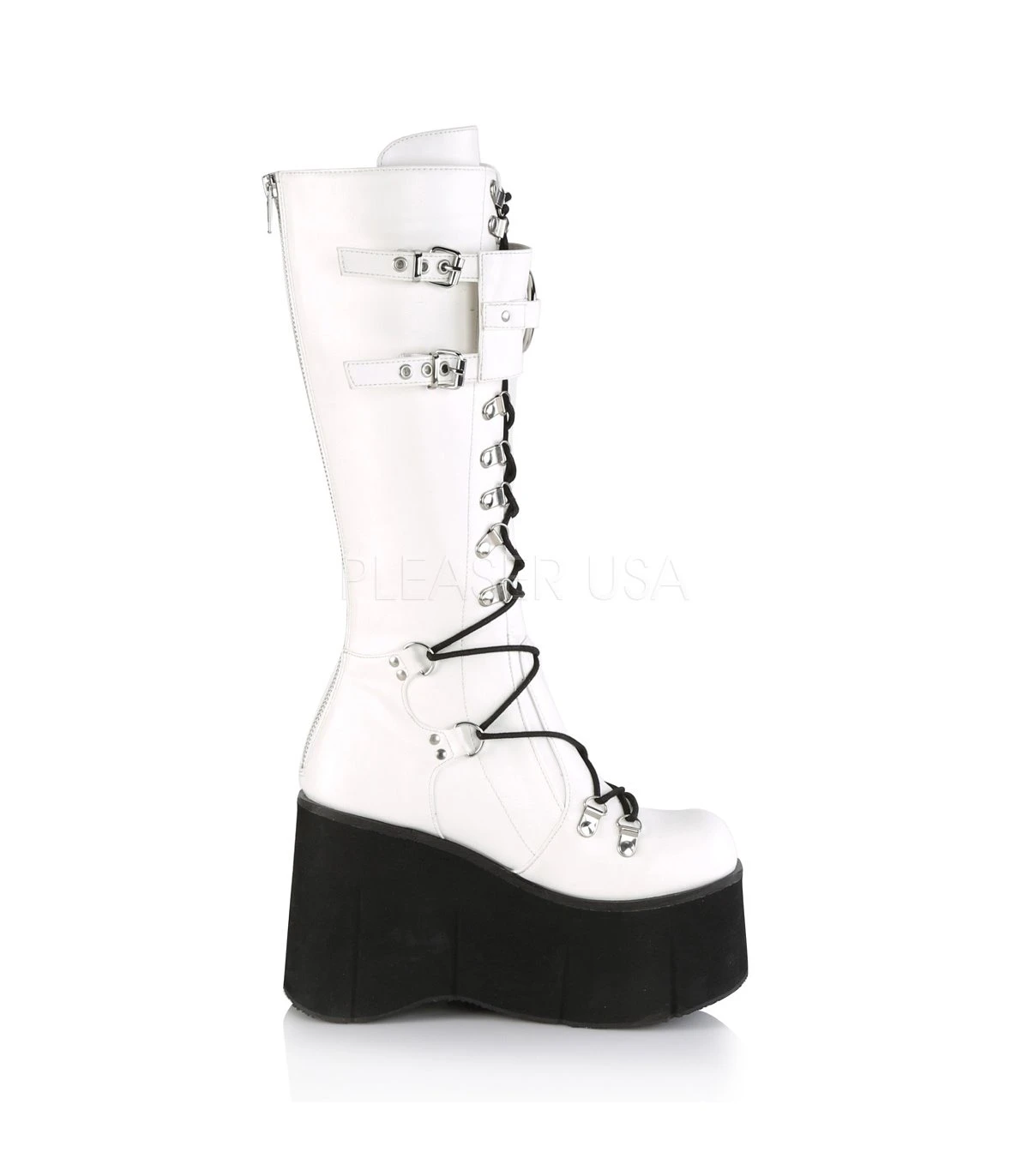 Plateau Stiefel KERA-200 - Weiss | DemoniaCult 5 Plateau Stiefel KERA-200 - Weiss | DemoniaCult – Bild 5