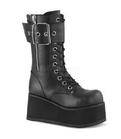 Plateau Stiefel PETROL-150 - Schwarz | DemoniaCult