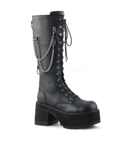 Plateau Stiefel RANGER-303 Schwarz | DemoniaCult