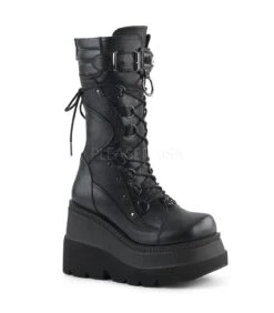 Plateau Stiefel SHAKER-70 Schwarz | DemoniaCult