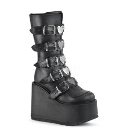 Plateau Stiefel SWING-230 - Schwarz | DemoniaCult