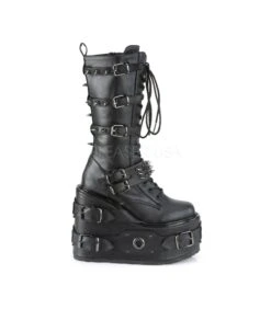 Plateau Stiefel SWING-327 - Schwarz | DemoniaCult -Shoes Verkäufe demonia plateau stiefel swing 327 schwarz 4