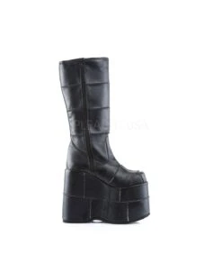 Plateau Stiefel STACK-301 : PU Schwarz | DemoniaCult -Shoes Verkäufe demonia stack 301 bpu 4
