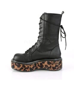 Stiefel EMILY-350 Schwarz Leo | DemoniaCult -Shoes Verkäufe demonia stiefel emily 350 schwarz leo 2