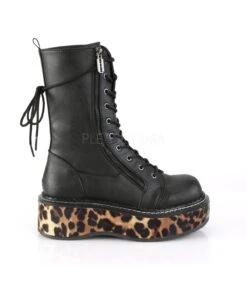 Stiefel EMILY-350 Schwarz Leo | DemoniaCult -Shoes Verkäufe demonia stiefel emily 350 schwarz leo 4