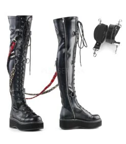 Stiefel EMILY-377 Schwarz | DemoniaCult