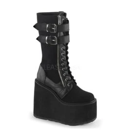 Plateau Stiefel SWING-221 Schwarz | DemoniaCult