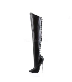 Fetisch Stiefel DAGGER-3060 - PU Schwarz -Shoes Verkäufe devious dagger 3060 bpu 2