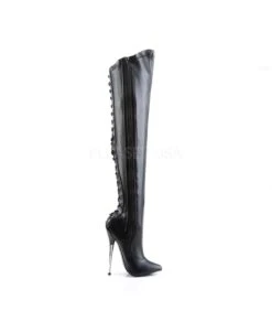 Fetisch Stiefel DAGGER-3060 - PU Schwarz -Shoes Verkäufe devious dagger 3060 bpu 4