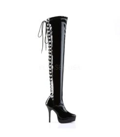 Overknee Stiefel INDULGE-3063 - Lack Schwarz -Shoes Verkäufe devious indulge 3063 blk 4