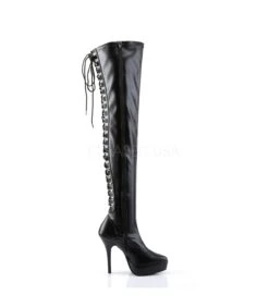 Overknee Stiefel INDULGE-3063 - PU Schwarz -Shoes Verkäufe devious indulge 3063 bpu 4