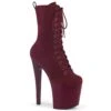 ENCHANT-1040 Plateau Stiefel - Bordeaux Rot | Pleaser