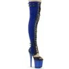 FLAMINGO-3027 Overknee Stiefel - Blau | Pleaser