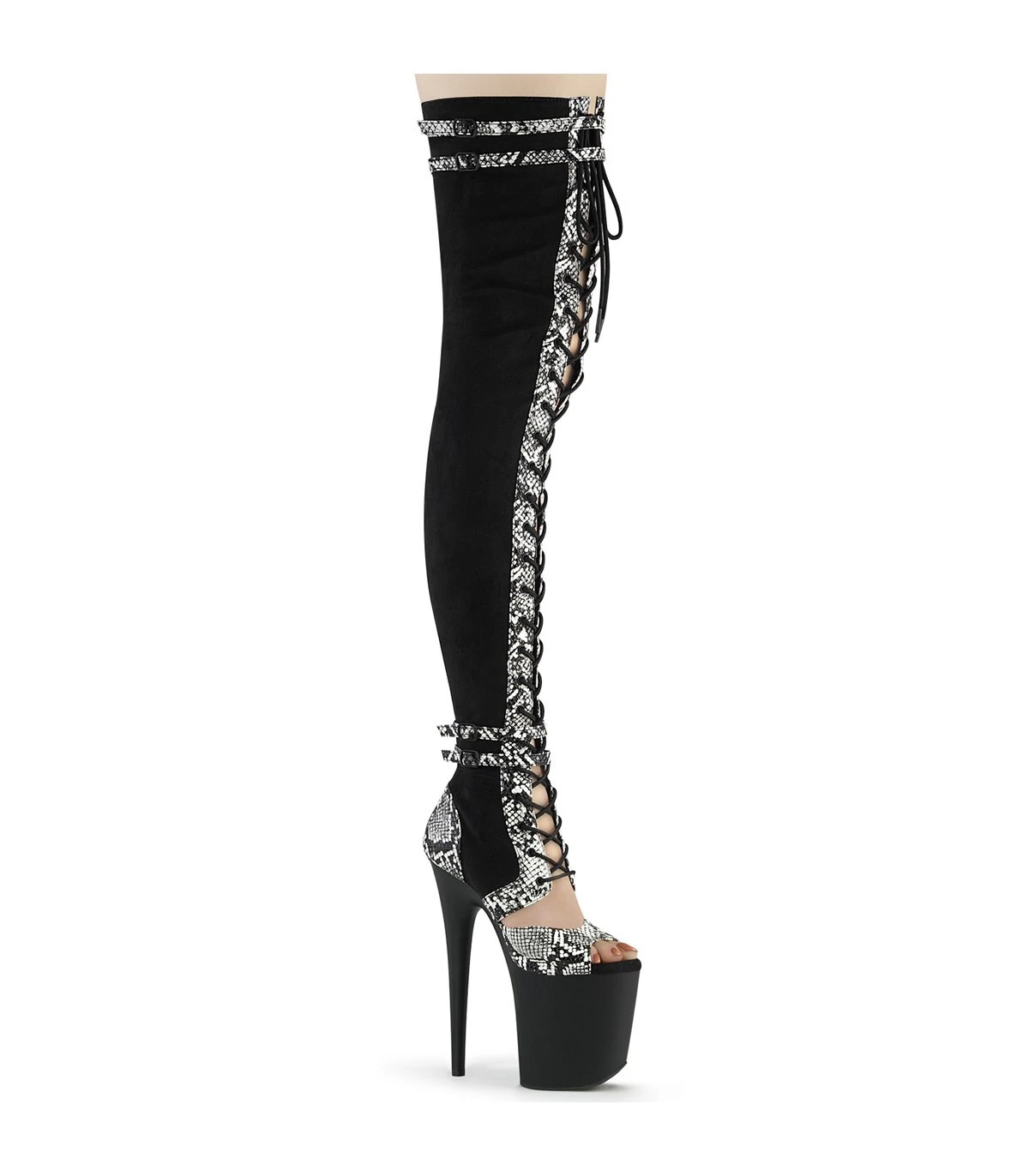 FLAMINGO-3027SP Overknee Stiefel - Schwarz | Pleaser 1 FLAMINGO-3027SP Overknee Stiefel - Schwarz | Pleaser