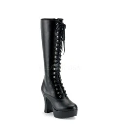 Plateau Stiefel EXOTICA-2020 - PU Schwarz