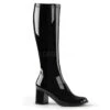 Retro Stiefel GOGO-300 - Lack Schwarz