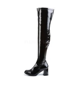 Overknee Stiefel GOGO-3000 - Lack Schwarz -Shoes Verkäufe funtasma gogo 3000 blk 2