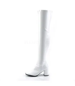 Overknee Stiefel GOGO-3000 - Lack Weiß -Shoes Verkäufe funtasma gogo 3000 wht 2
