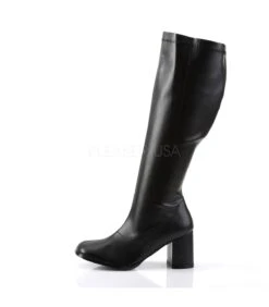 Retro Stiefel GOGO-300WC (Weitschaftstiefel) - PU Schwarz -Shoes Verkäufe funtasma gogo 300wc bpu 2