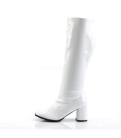 Retro Stiefel GOGO-300WC (Weitschaftstiefel) - Lack Weiß -Shoes Verkäufe funtasma gogo 300wc wht 2