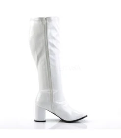 Retro Stiefel GOGO-300WC (Weitschaftstiefel) - Lack Weiß -Shoes Verkäufe funtasma gogo 300wc wht 4