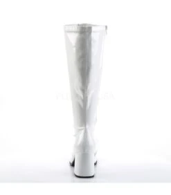 Retro Stiefel GOGO-300X (Weitschaftstiefel) - Lack Weiß -Shoes Verkäufe funtasma gogo 300x wht 3