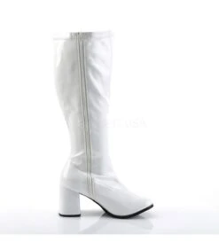 Retro Stiefel GOGO-300X (Weitschaftstiefel) - Lack Weiß -Shoes Verkäufe funtasma gogo 300x wht 4