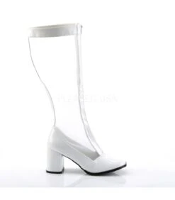 Netz Stiefel GOGO-307 - Lack Weiß -Shoes Verkäufe funtasma gogo 307 wht 4