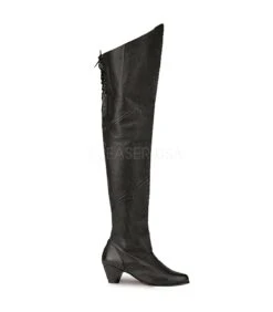 Funtasma Overknee Stiefel MAIDEN-8828 Schwarz Leder (P)