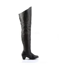 Funtasma Overknee Stiefel MAIDEN-8828 Schwarz Leder (P) -Shoes Verkäufe funtasma maiden 8828 blk 4