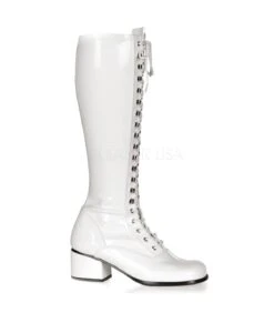 Retro Stiefel RETRO-302 - Lack Weiß