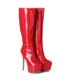 Giaro Cameron Damen Herren Unisex Plateau Stiefel Rot Lack -Shoes Verkäufe giaro cameron stiefel rot lack 4