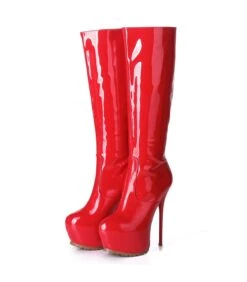 Giaro Cameron Damen Herren Unisex Plateau Stiefel Rot Lack -Shoes Verkäufe giaro cameron stiefel rot lack 6