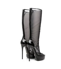 Giaro Dakota Damen Herren Unisex Plateau Stiefel Schwarz Mesh -Shoes Verkäufe giaro dakota damen herren unisex plateau stiefel schwarz mesh 11