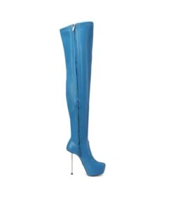 Giaro Overknee Plateau Stiefel BRISA Blau Matt -Shoes Verkäufe giaro overknee plateau stiefel brisa blau matt 3