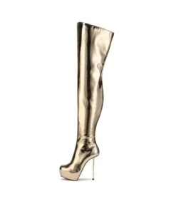 Giaro Overknee Plateau Stiefel BRISA Gold